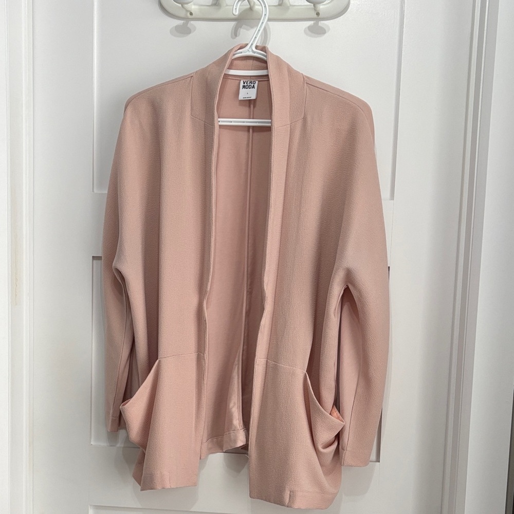 Vero Moda Light Pink Open-Front Cardigan
